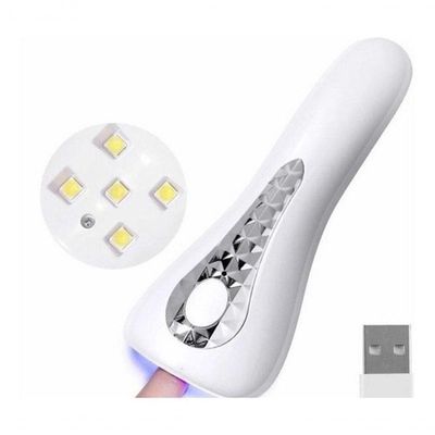 Mini Cabine Lanterna Portátil 5 Led Uv Secagem Gel Sem Fioq5