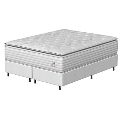 Conjunto Box Queen Mola Prodormir Hercules New Branco