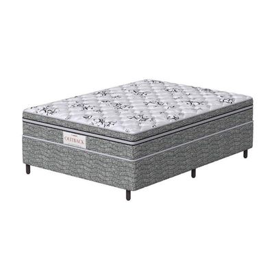 Conjunto Box Casal Mola Ensacada Prodormir Outback New Cinza