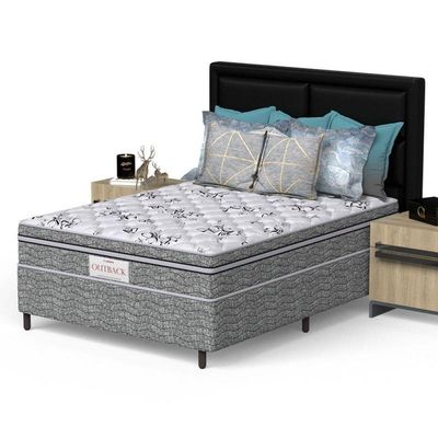 Conjunto Box Casal Mola Ensacada Prodormir Outback New Cinza