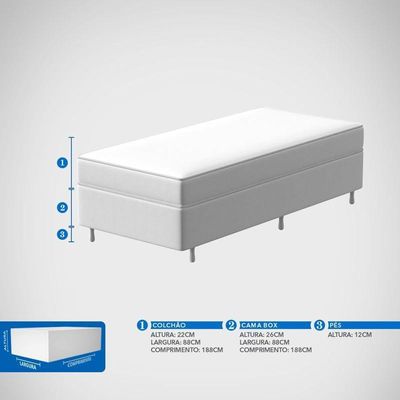 Conjunto Box Solteiro Mola Prodormir Max Sport