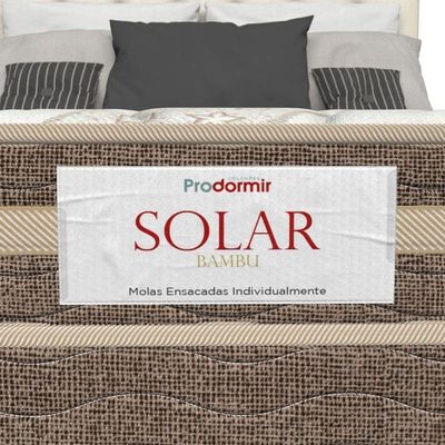 Colchão Beliche Mola Ensacada Prodormir Solar Bambu Bege
