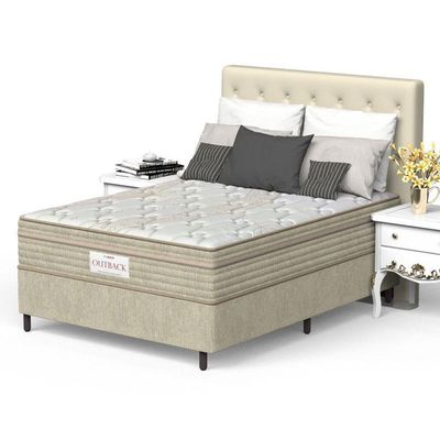 Colchão Casal Mola Ensacada Prodormir Outback New Bege