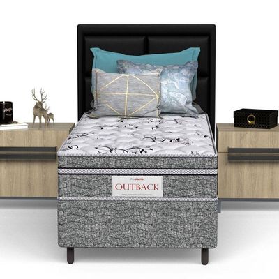 Colchão Solteiro Mola Ensacada Prodormir Outback New Cinza