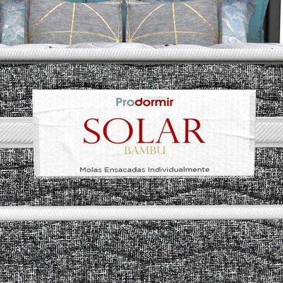 Colchão Casal Mola Ensacada Prodormir Solar Bambu Cinza