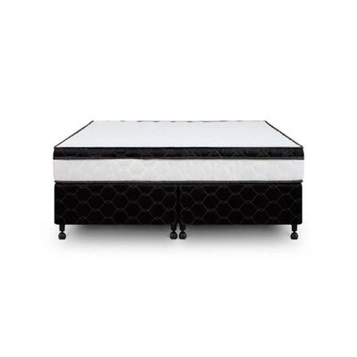 Cama Box + Colchão Castor King Montblanc One Face D45 193x203x52cm