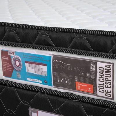Cama Box + Colchão Castor Solteiro Montblanc One Face D45 100x200x52cm