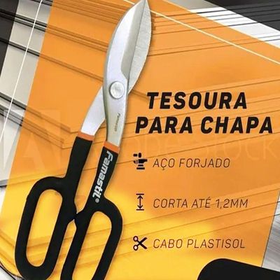 Tesoura Para Chapa 10 Famastil