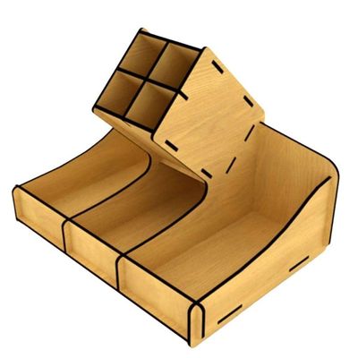 Porta Guardanapo E Sachê Em Mdf - Kit 5 Unidades