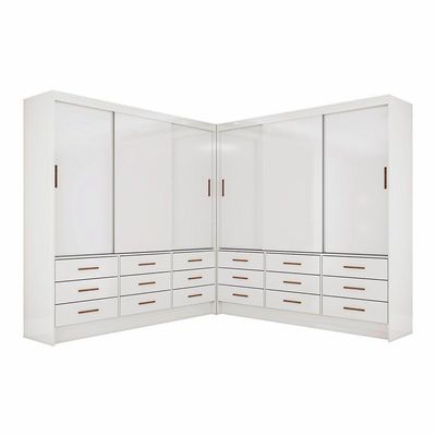 Closet Sevilha 6 Portas Casal Duplo 18 Gvt Carioca Moveis Branco