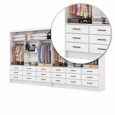 Closet Sevilha 6 Portas Casal Duplo 18 Gvt Carioca Moveis Branco