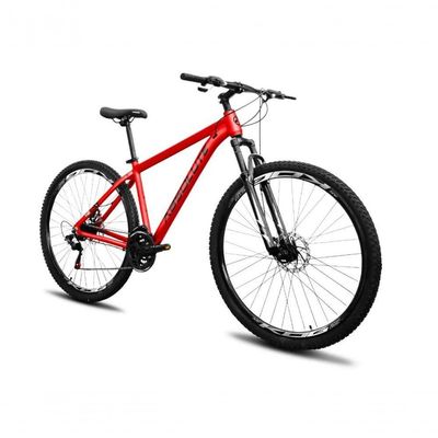 Bicicleta Aro 29 Absolute Nero 5 Câmbio Shimano 24v Acera K7 Garfo Trava Freio A Disco - Vermelho