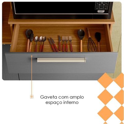 Cozinha Compacta 6 Portas 2 Gavetas 161Cm Montesa Freijo.