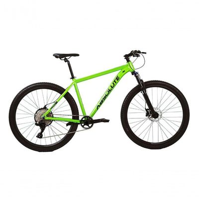 Bicicleta Aro 29 Absolute Nero 5 Aluminio 12v Garfo Com Trava K7 Freios Hidráulicos Kit 1x12 - Verde