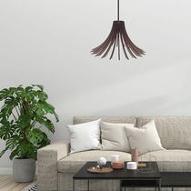 Luminária Teto Tipo Pendente Dalia Mdf - Completa Cor: Marrom
