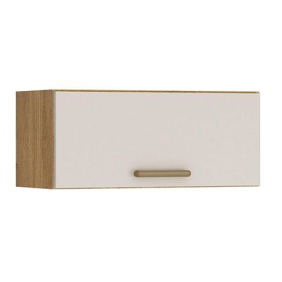 Armário Aéreo Para Cozinha 1 Porta Geladeira São Luis Valdem Cinamomo/off White