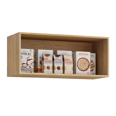 Armário Aéreo Para Cozinha 1 Porta Geladeira São Luis Valdem Cinamomo/off White