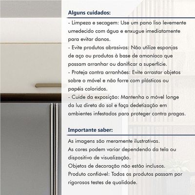 Armário Aéreo Para Cozinha 1 Porta Geladeira São Luis Valdem Cinamomo/off White