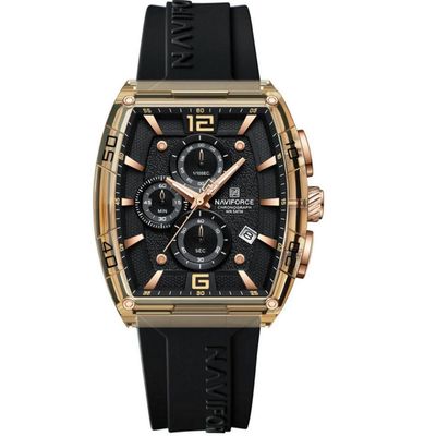 Relógio De Quartzo Masculino Casual Luminoso à Prova D´agua 30m Esportivo Preto Rose