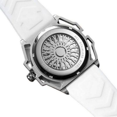 Relógio Masculino Automático Esportivo Pulseira De Silicone Impermeavel Branco