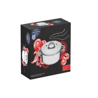 Caçarola Solar Funda 20 Cm 3,6 L Em Aço Inox