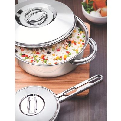 Caçarola Solar Funda 20 Cm 3,6 L Em Aço Inox