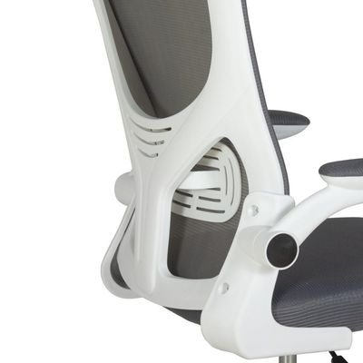 Kit 2 Cadeiras De Escritório Giratória Mônaco Com Relax E Regulagem De Altura - Cinza