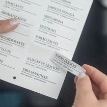 Etiquetas Adesivas para Lavanderia Flow Identificadores para Produtos de Limpeza Ou
