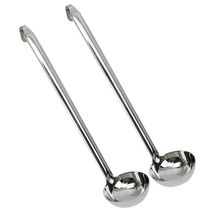 Conjunto 2 Concha Grande 46cm Inox Profissional Weck Buffet Servir Restaurantes Molhos Sopas Feijão