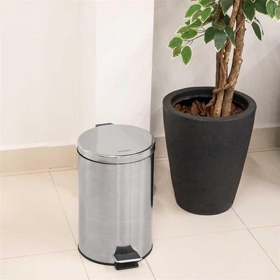 Lixeira Redonda 12l Inox Vonder