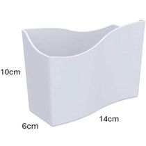 Kit 15 Suportes Porta Guardanapos de Papel Brancos 14cm Restaurante