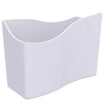 Kit 15 Suportes Porta Guardanapos de Papel Brancos 14cm Restaurante