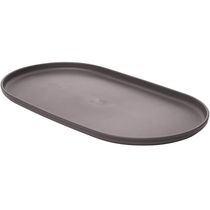 Kit 6 Travessa Oval Bambu Bandeja Plástico 30x17cm Prato Servir Lines Lyor