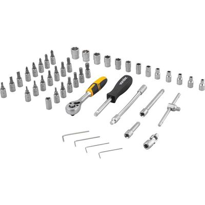 Soq Sext Enc 1/4" Jg 04a14mm 46pc Vonder
