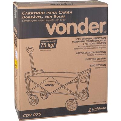 Carrinho P/carga Dobravel Cdv 075 Vonder