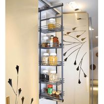 Coluna Deslizante Aramada Cinza Masutti 5 Cestos Organizadores 25x47x175cm Cozinha