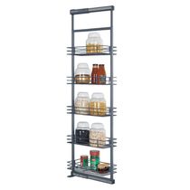Coluna Deslizante Aramada Cinza Masutti 5 Cestos Organizadores 25x47x175cm Cozinha