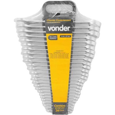 Ch Combinada Jg 6a32mm C/26pcs Crv Vonder