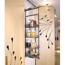 Coluna Deslizante Aramada Armário 4 Bandejas 25x47x152cm Aço Carbono Cinza Masutti Copat
