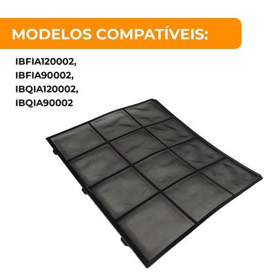 Filtro De Ar Evaporadora Ar Condicionado Ibfia Ibqia 9 E 12.000 Btus Elgin único