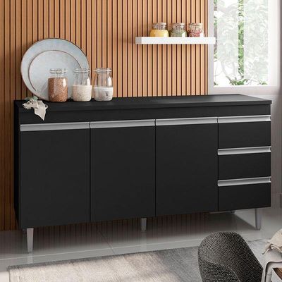 Balcão De Pia Andréia 150 Cm Preto – Ajl
