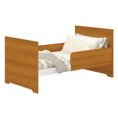 Berço Evolution 4 Em 1 Branco Fosco/savana Com Colchão Supreme - Reller Móveis Branco Fosco/savana