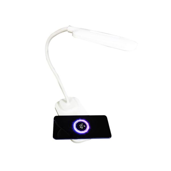 Luminaria de Mesa Led Carregador Induçao Celular Touch Artic Bivolt