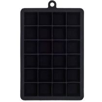 Forma De Gelo Silicone 24 Cubos 19,5x12,5x3cm Preto Weck Retangular Maleável Refrigeradores Drinks