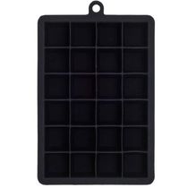 Kit 2 Formas De Gelo Silicone 24 Cubos 19,5x12,5x3cm Preto Weck Retangular Maleável Refrigeradores