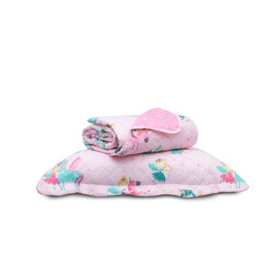 Kit Cobre Leito Casual Kids Solteiro Appel Rosa UN / Rosa