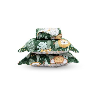 Kit Cobre Leito Casual Kids Casal Appel Verde UN / Verde