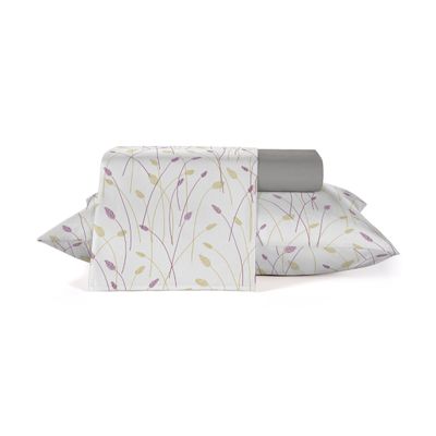 Jogo De Cama Classic Solteiro 3 Peças Teka Branco UN / Branco