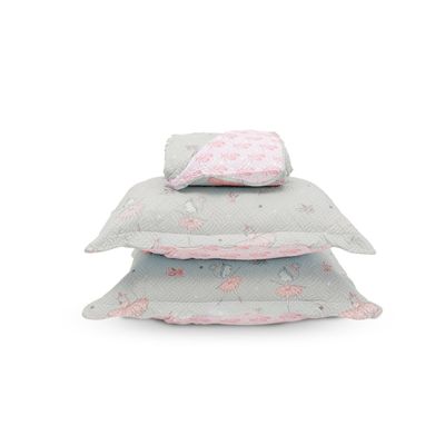 Kit Cobre Leito Casual Kids Casal Appel Cinza UN / Cinza