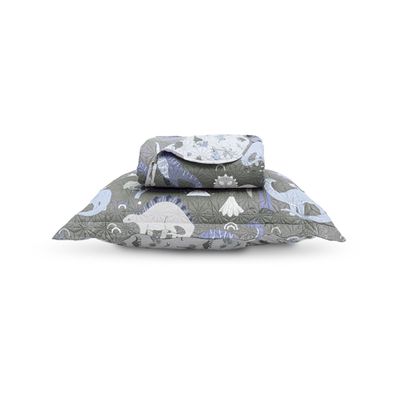 Kit Cobre Leito Casual Kids Solteiro Appel Cinza UN / Cinza